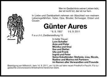 Traueranzeige von Günter Aures von Der Bote