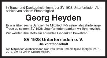 Traueranzeige von Rudolf Bothmann von Der Bote