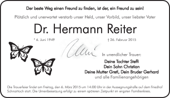 Traueranzeige von Hermann Reiter von Pegnitz-Zeitung