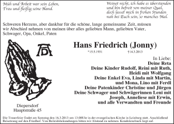 Traueranzeige von Manfred Zippel von Der Bote