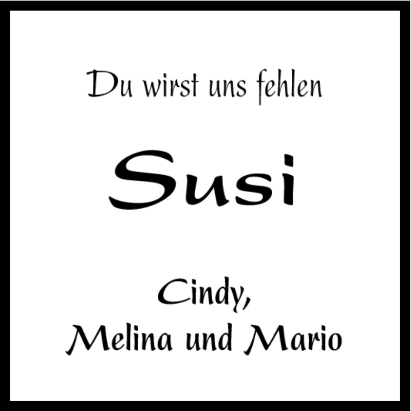  Traueranzeige für Susanne Georgi vom 07.10.2011 aus Hersbrucker Zeitung