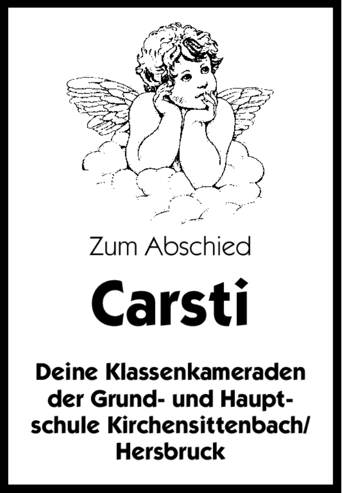  Traueranzeige für Carsten Icha vom 19.01.2012 aus Hersbrucker Zeitung
