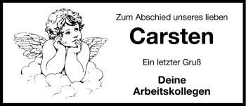 Traueranzeige von Carsten  von Hersbrucker Zeitung