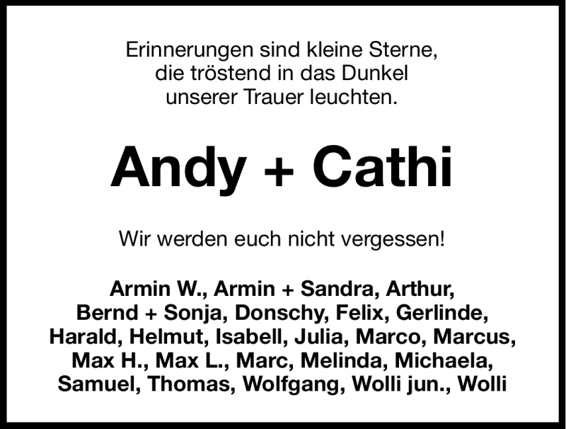  Traueranzeige für Martin,Cathérine,Virginia,Andreas Baßfeld,Dorn,Kusch,Wilhelm vom 14.06.2012 aus Hersbrucker Zeitung