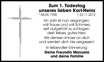 Traueranzeige von Karl-Heinz Tkotsch von Hersbrucker Zeitung