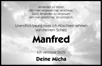 Traueranzeige von Manfred Süß von Hersbrucker Zeitung