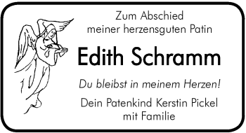Traueranzeige von Edith Schramm von Hersbrucker Zeitung