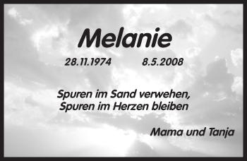 Traueranzeige von Melanie  von Pegnitz-Zeitung