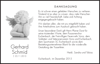 Traueranzeige von Gerhard Schmid von Hersbrucker Zeitung