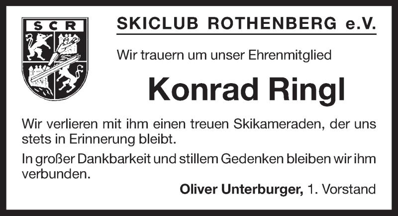  Traueranzeige für Konrad Ringl vom 27.03.2015 aus Pegnitz-Zeitung