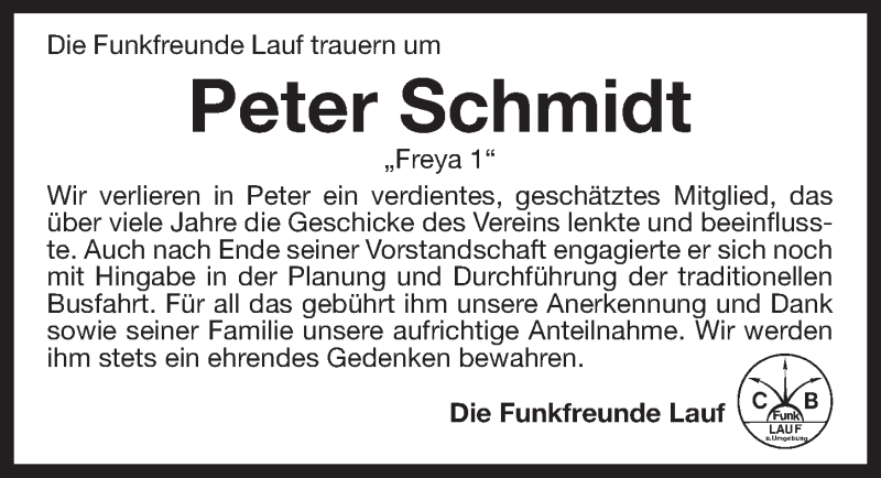  Traueranzeige für Peter Schmidt vom 10.03.2015 aus Pegnitz-Zeitung