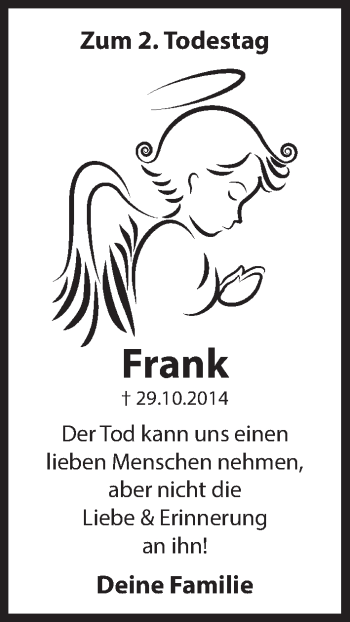 Traueranzeige von Frank Preusker von Hersbrucker Zeitung