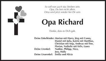 Traueranzeige von Richard Luber von Pegnitz-Zeitung