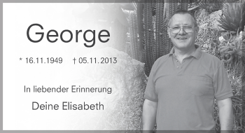 Traueranzeige von George Chytil von Pegnitz-Zeitung