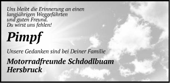 Traueranzeige von Thomas  von Hersbrucker Zeitung