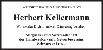 Traueranzeige von Herbert Kellermann von Der Bote