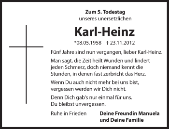 Traueranzeige von Karl-Heinz Tkotsch von Hersbrucker Zeitung