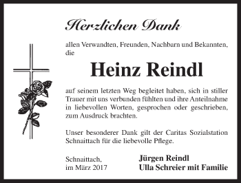 Traueranzeige von Heinz Reindl von Pegnitz-Zeitung