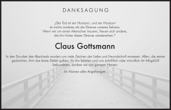 Traueranzeige von Claus Gottsmann von Hersbrucker Zeitung