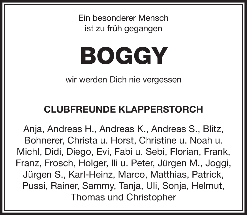  Traueranzeige für Beate Boggy Brandenburg vom 22.07.2017 aus Pegnitz-Zeitung