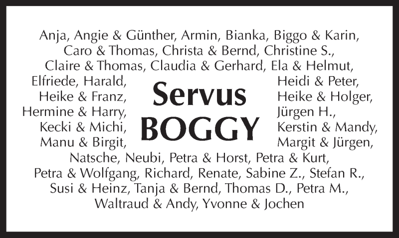  Traueranzeige für Beate Boggy Brandenburg vom 22.07.2017 aus Pegnitz-Zeitung