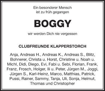 Traueranzeige von Beate Boggy Brandenburg von Pegnitz-Zeitung
