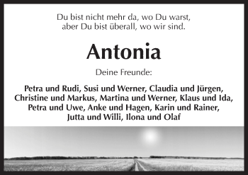 Traueranzeige von Antonia Huber von Pegnitz-Zeitung