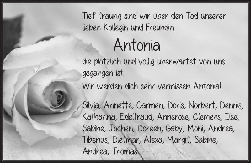  Traueranzeige für Antonia Huber vom 24.04.2018 aus Pegnitz-Zeitung