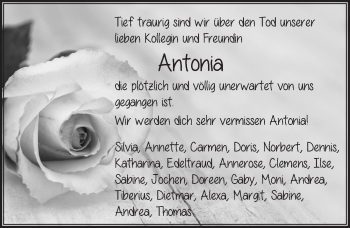 Traueranzeige von Antonia Huber von Pegnitz-Zeitung