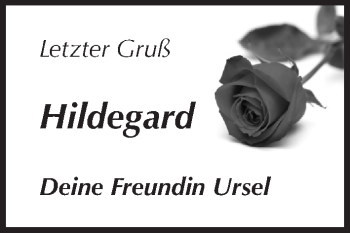 Traueranzeige von Hildegard Laumann von Pegnitz-Zeitung