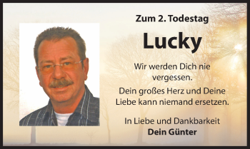 Traueranzeige von Lucky  von Hersbrucker Zeitung