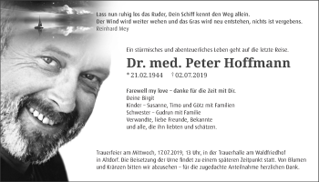 Traueranzeige von Peter Hoffmann von Der Bote