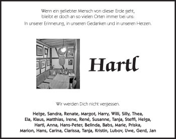 Traueranzeige von Erhard Brunner von Hersbrucker Zeitung
