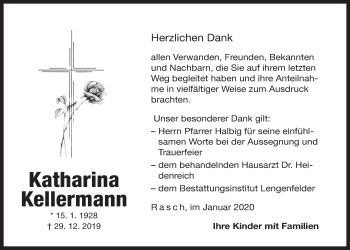 Traueranzeige von Katharina Kellermann von Der Bote