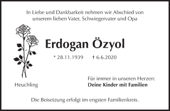 Traueranzeige von Erdogan Özyol von Pegnitz-Zeitung