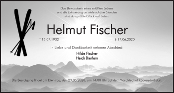 Traueranzeige von Helmut Fischer von Pegnitz-Zeitung