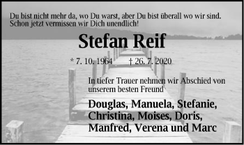 Traueranzeige von Stefan Reif von Der Bote