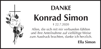 Traueranzeige von Konrad Simon von Pegnitz-Zeitung