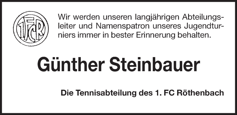  Traueranzeige für Günther Steinbauer vom 24.12.2021 aus Pegnitz-Zeitung