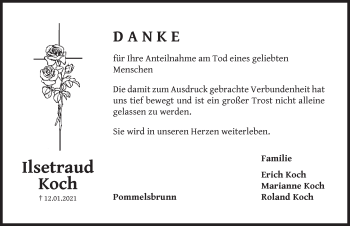 Traueranzeige von Ilsetraud Koch von Hersbrucker Zeitung