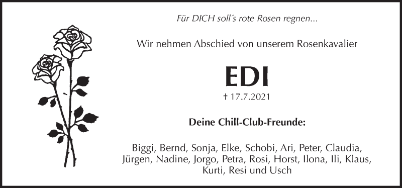  Traueranzeige für Eduard  Schottenhammer vom 24.07.2021 aus Pegnitz-Zeitung