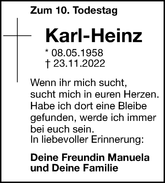 Traueranzeige von Karl-Heinz Tkotsch von Hersbrucker Zeitung Lokal