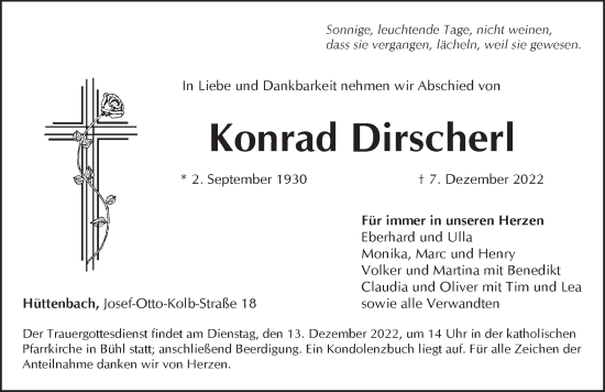 Traueranzeige von Konrad Dirscherl von Pegnitz-Zeitung