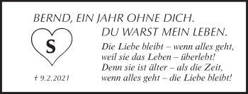 Traueranzeige von Bernd Oed von Pegnitz-Zeitung