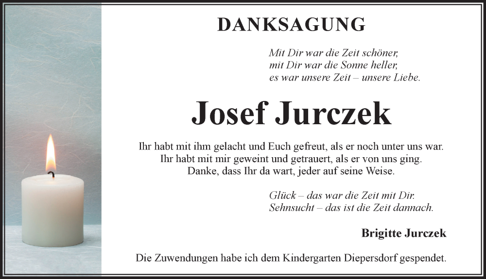  Traueranzeige für Josef Jurczek vom 18.06.2022 aus Pegnitz-Zeitung
