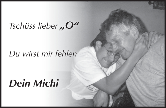 Traueranzeige von O  von Pegnitz-Zeitung