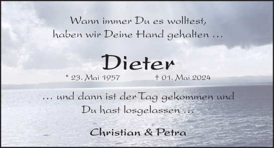 Traueranzeige von Dieter Schwan von Pegnitz-Zeitung