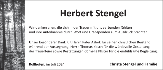 Traueranzeige von Herbert Stengel von Pegnitz-Zeitung