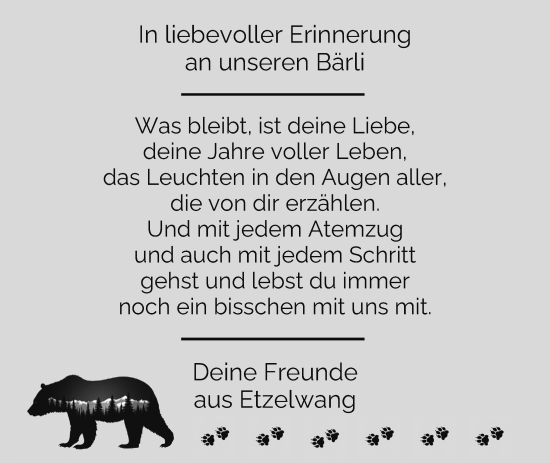 Traueranzeige von Philipp Bär von Hersbrucker Zeitung Lokal