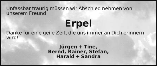 Traueranzeige von Thomas Herrmann von Hersbrucker Zeitung Lokal
